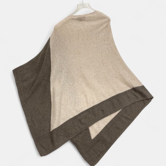 Charter Club Cashmere Women's Two Tone Cape Poncho Wrap One Size - Picture 5 of 8